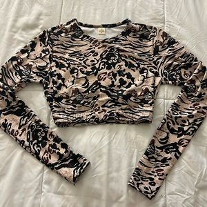 Yerba Buena sports crop top size M